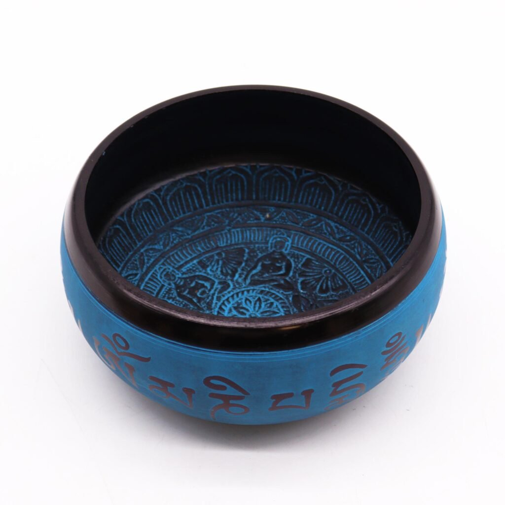 Blue Mantra Five Buddha Singing Bowl – interior view