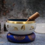 Yoga Moves Singing Bowl Set – White & Blue
