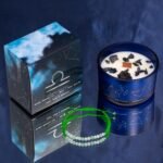 Libra Zodiac Crystal Candle