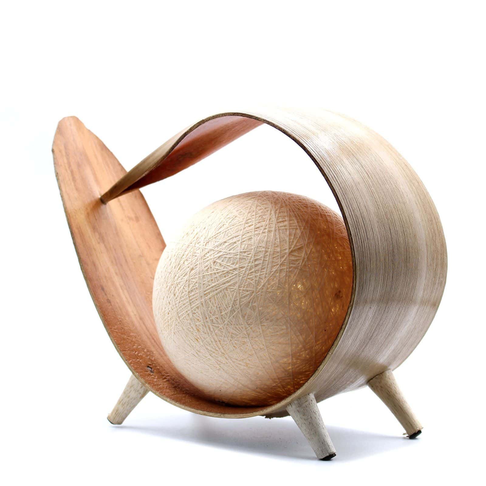 Natural Loop Coconut Lamp