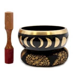 Moon Phase Singing Bowl Set – Black
