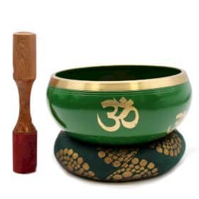 Tree of Life Singing Bowl Set- Green