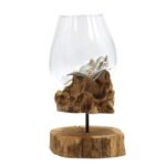 Molten Glass Bowl with Stand