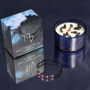 Virgo Zodiac Crystal Candle