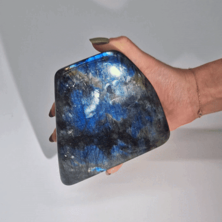 Madagascar Labradorite Statement Stone (approx 900-1100gms 140-170mm)