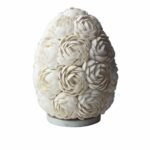 Rose Oval Sea Shell Lamp - 20cm