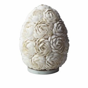 Rose Oval Sea Shell Lamp - 20cm
