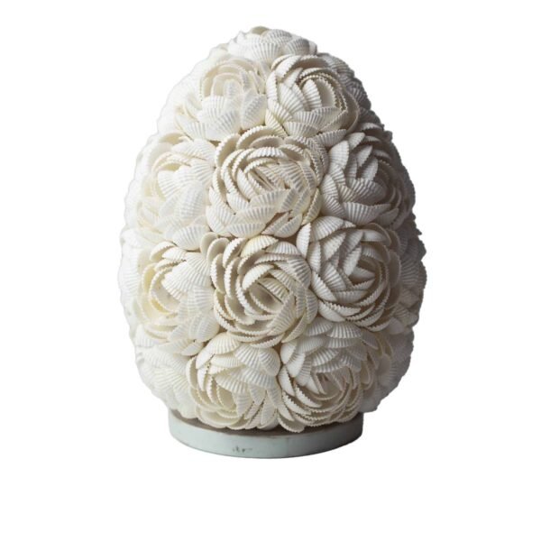 Rose Oval Sea Shell Lamp - 20cm