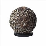Chocolate Twist Globe Sea Shell Lamp - 15cm
