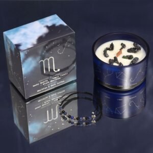 Scorpio Zodiac Crystal Candle