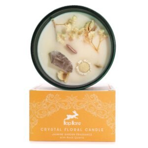 The Lion Tarot Crystal Candle