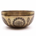 Premium Five Buddhas Engraved Singing Bowl – 21cm