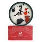 The Devil Tarot Crystal Candle
