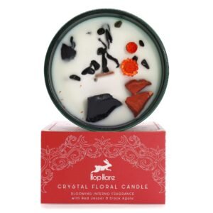 The Devil Tarot Crystal Candle
