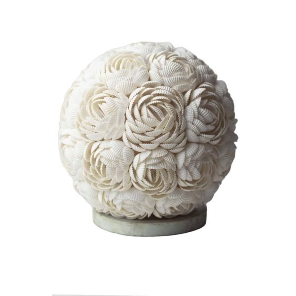 Rose Globe Sea Shell Lamp - 20cm