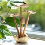 Mushroom Wood Sculpture